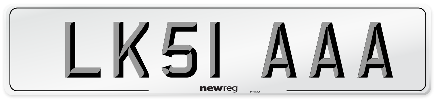 LK51 AAA Number Plate from New Reg